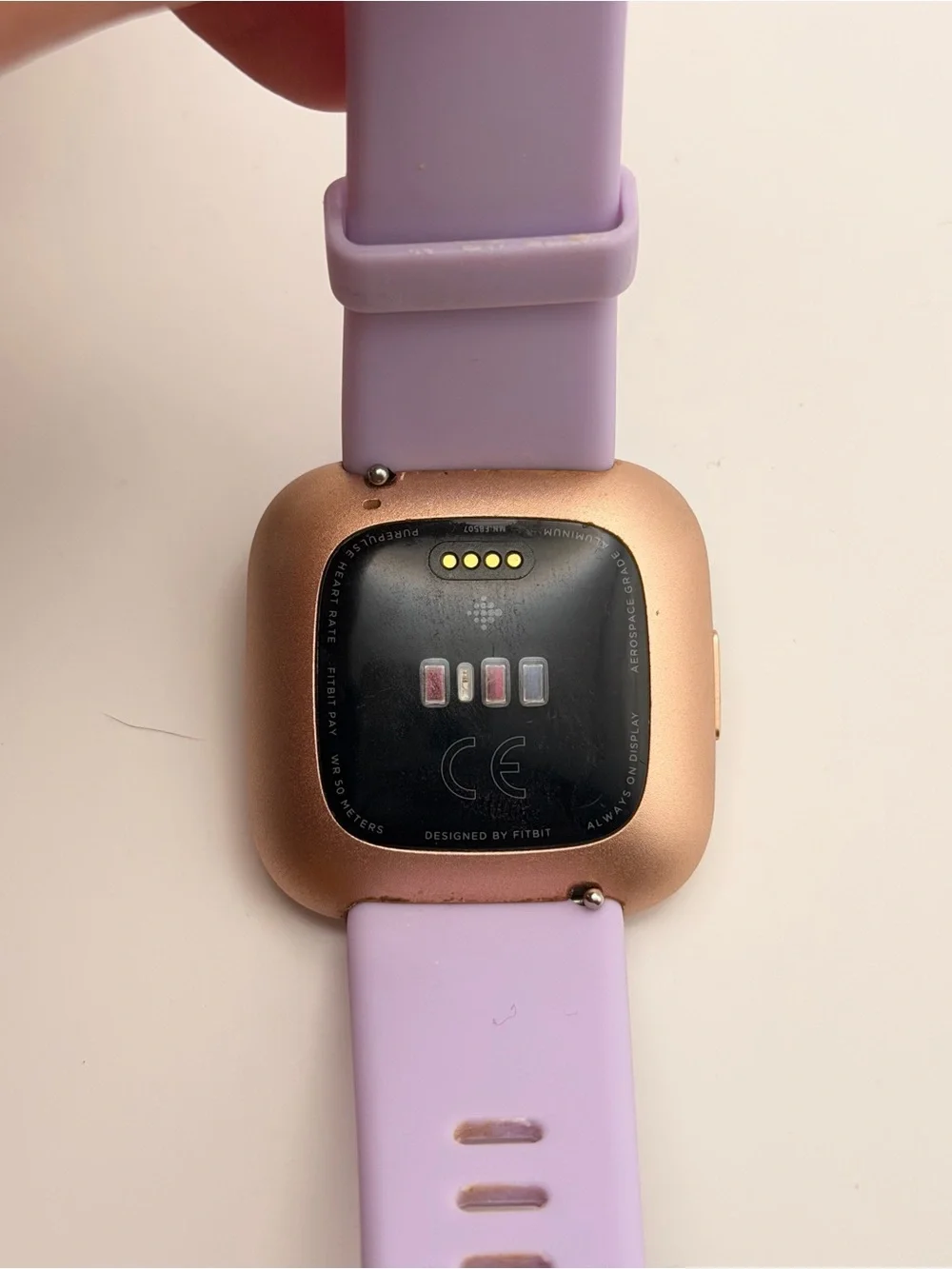 Fitbit Versa 2, Tested, Charger Included, Rose gold/ Purple, Good cond